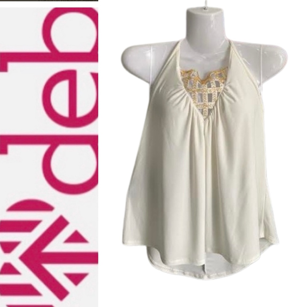 Cream Halter deb